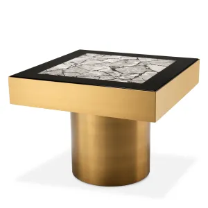 112546 - Side Table Tatler brushed brass finish