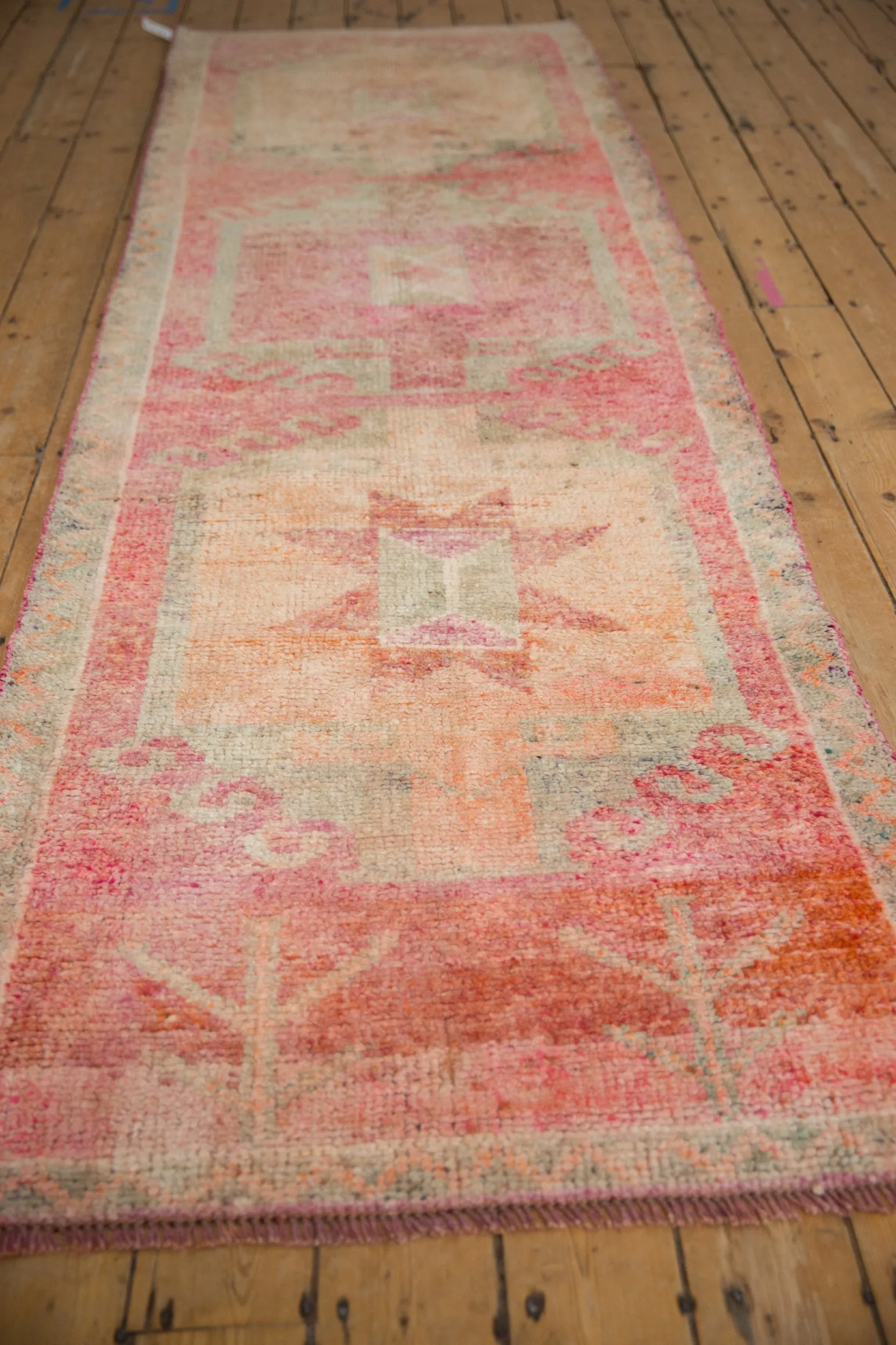 3.5x10.5 Vintage Distressed Kurd Rug Runner