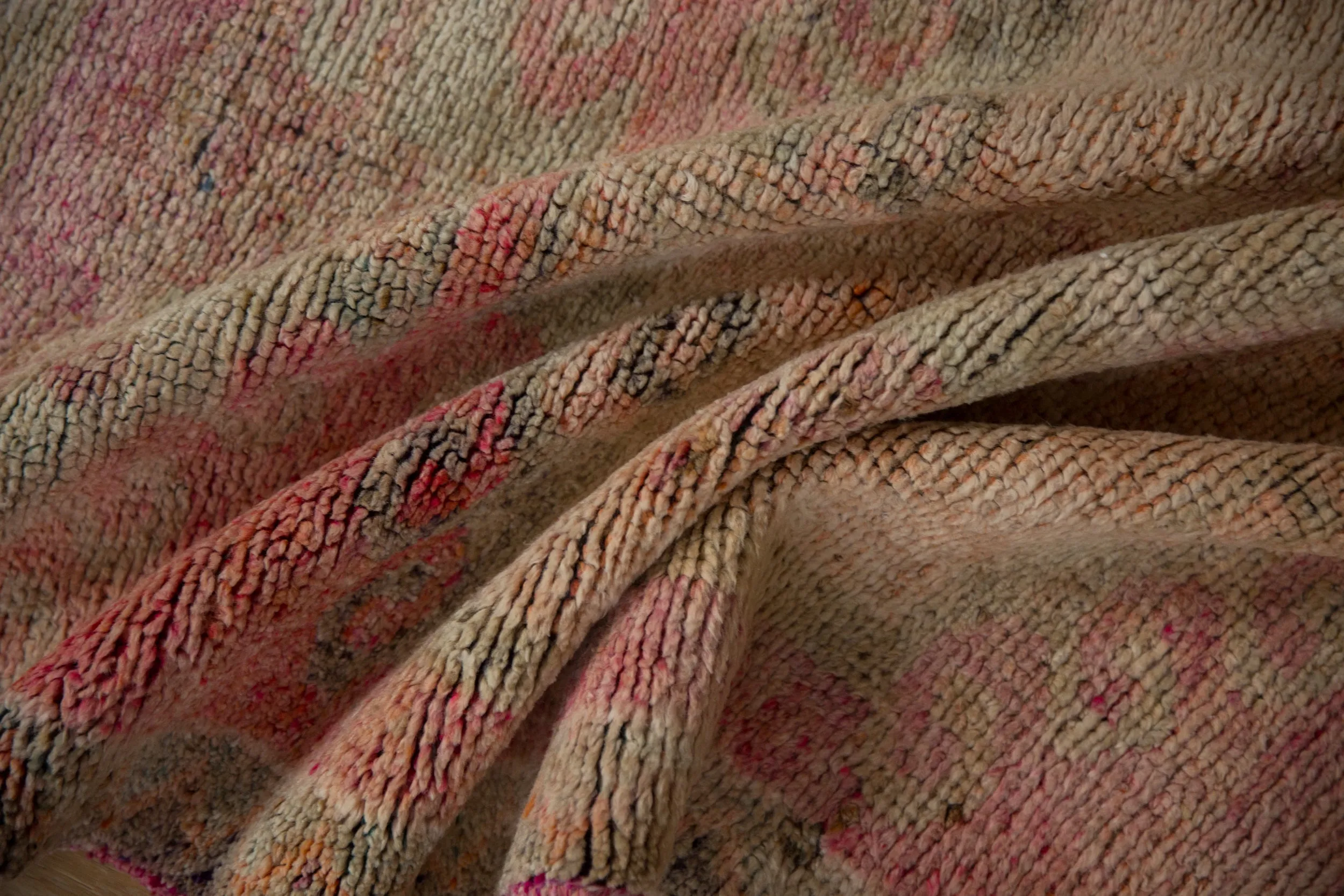 3.5x10.5 Vintage Distressed Kurd Rug Runner