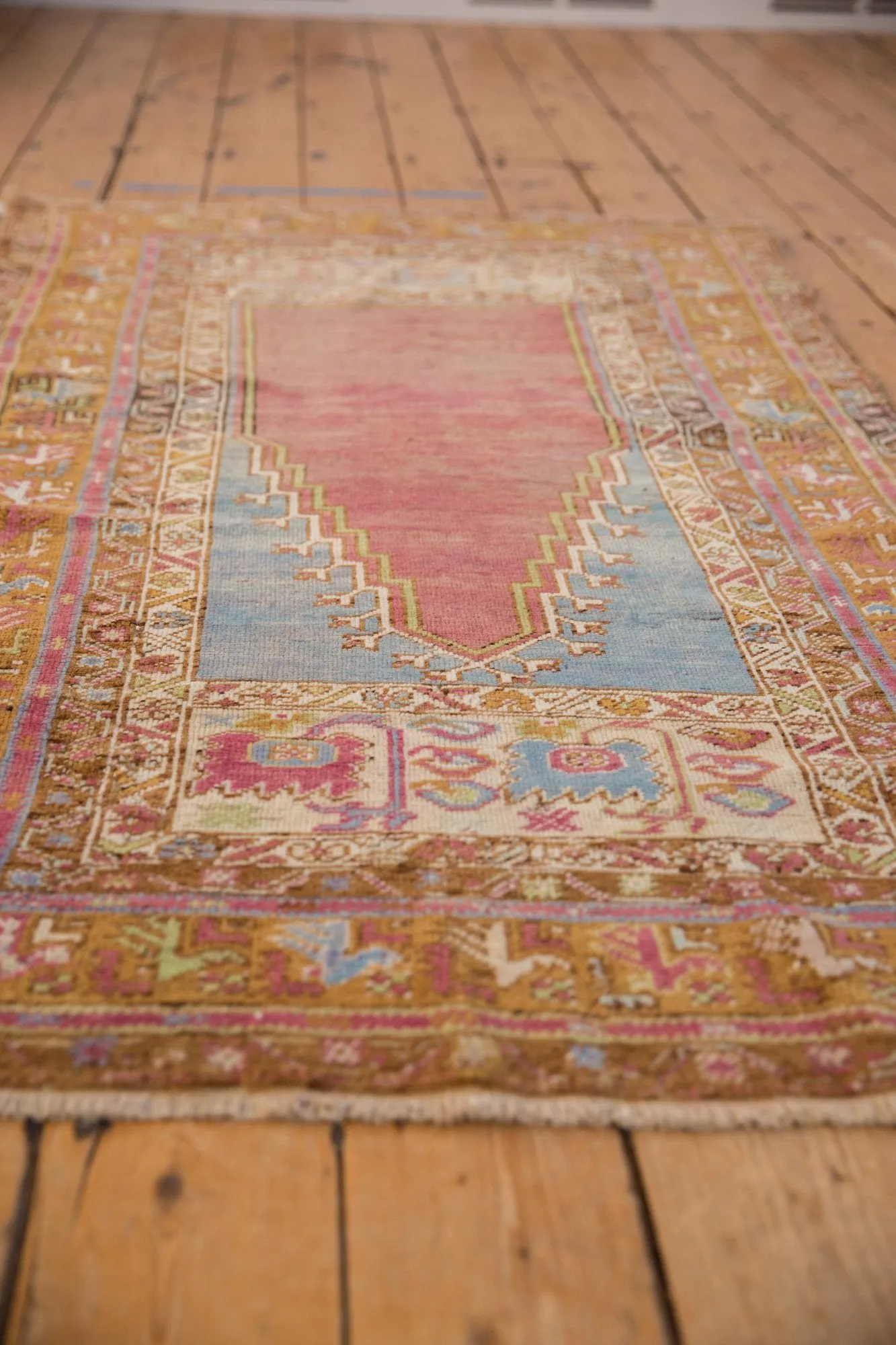 3.5x6 Vintage Distressed Oushak Rug