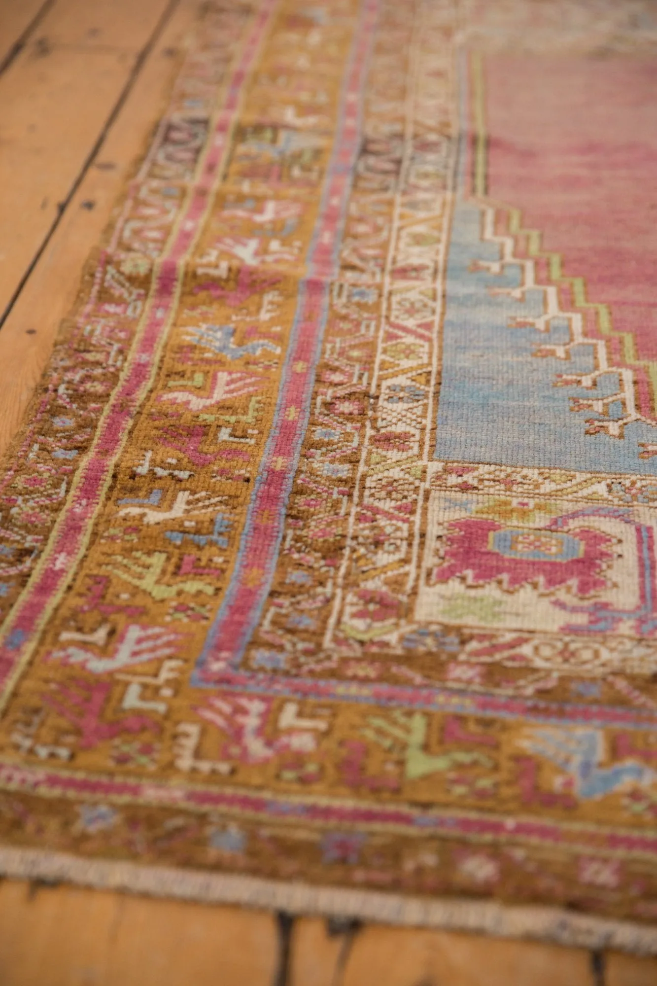 3.5x6 Vintage Distressed Oushak Rug