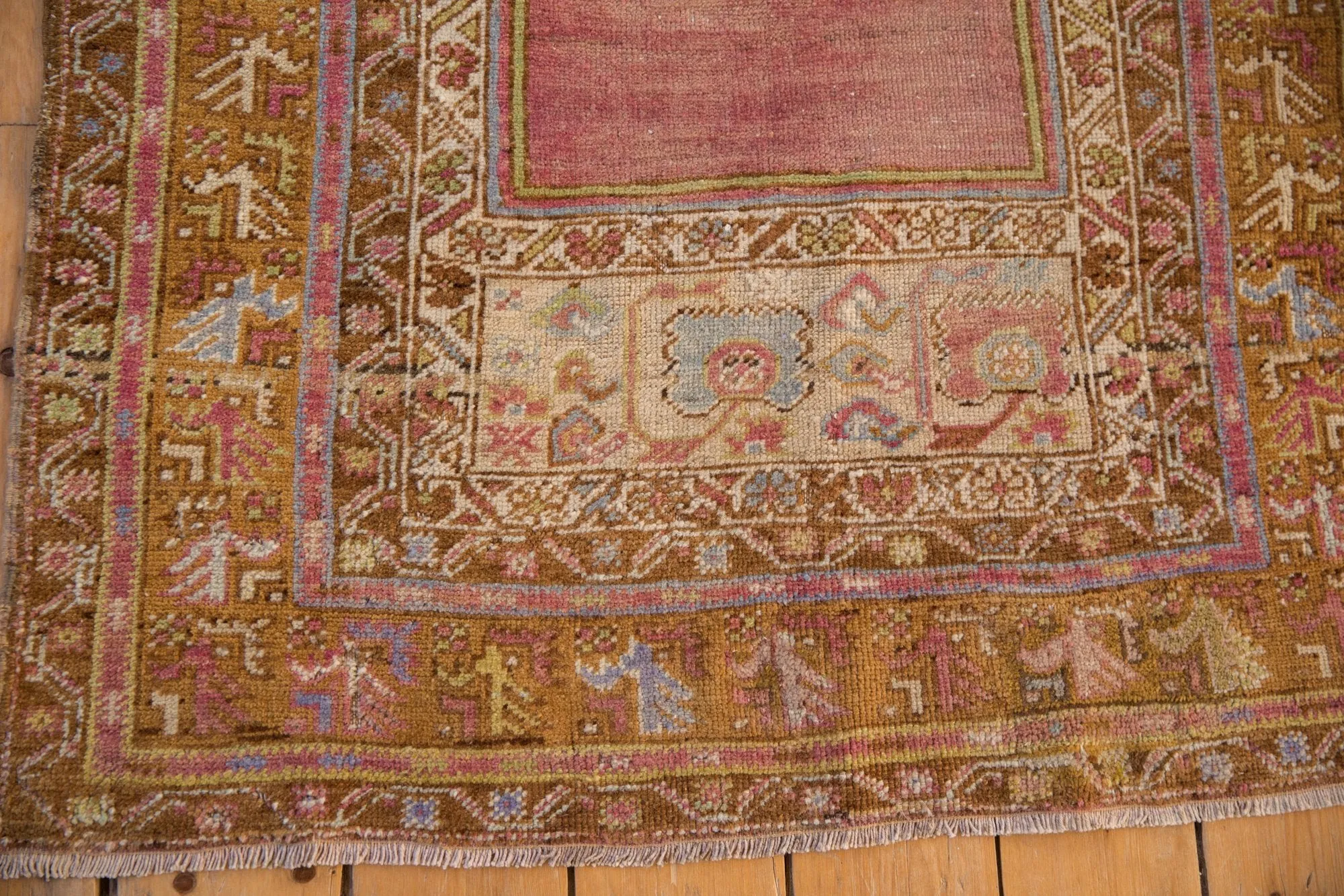 3.5x6 Vintage Distressed Oushak Rug