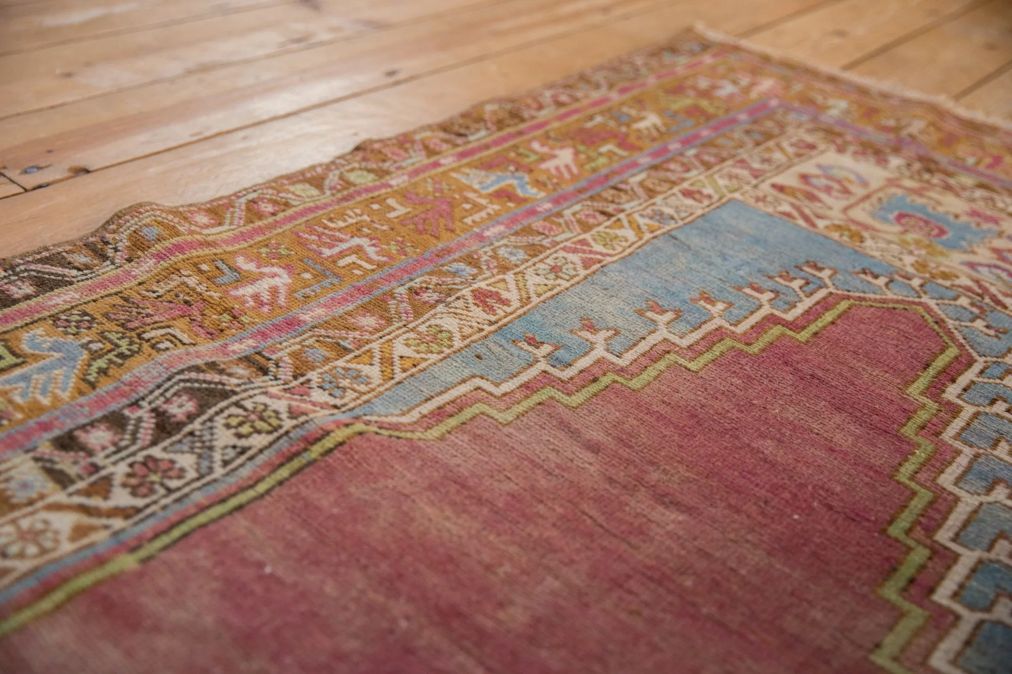 3.5x6 Vintage Distressed Oushak Rug