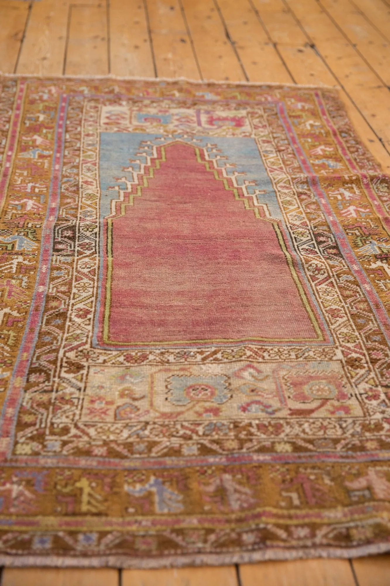 3.5x6 Vintage Distressed Oushak Rug