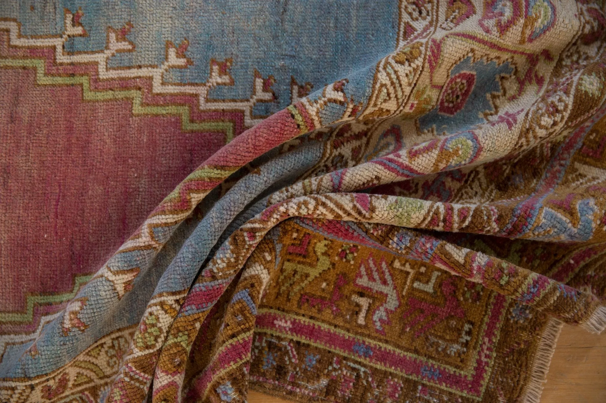 3.5x6 Vintage Distressed Oushak Rug