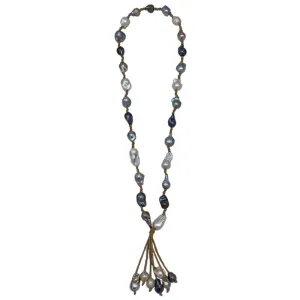 400-DM-22 | BOHEMIAN KNOTTY w/TASSEL (DARK MIX ON TAN)