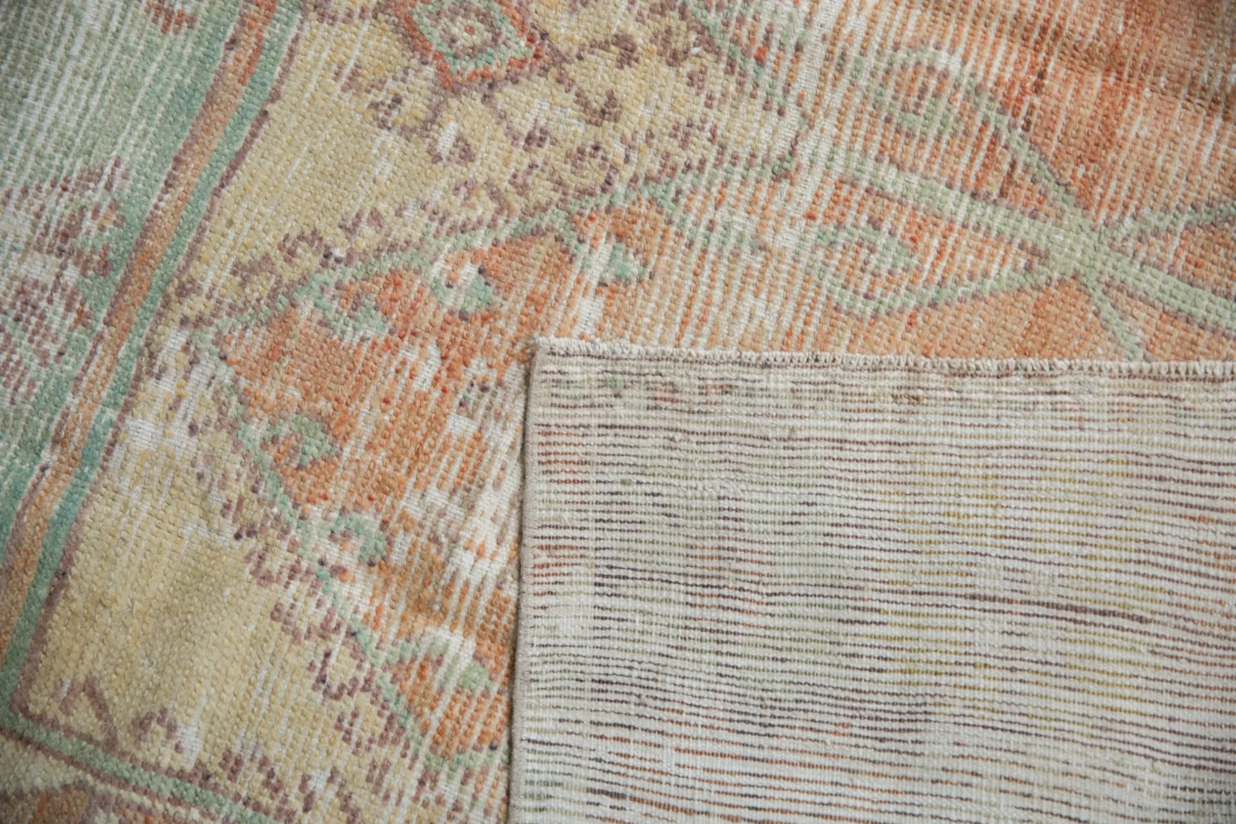 5x11.5 Vintage Distressed Oushak Rug Runner