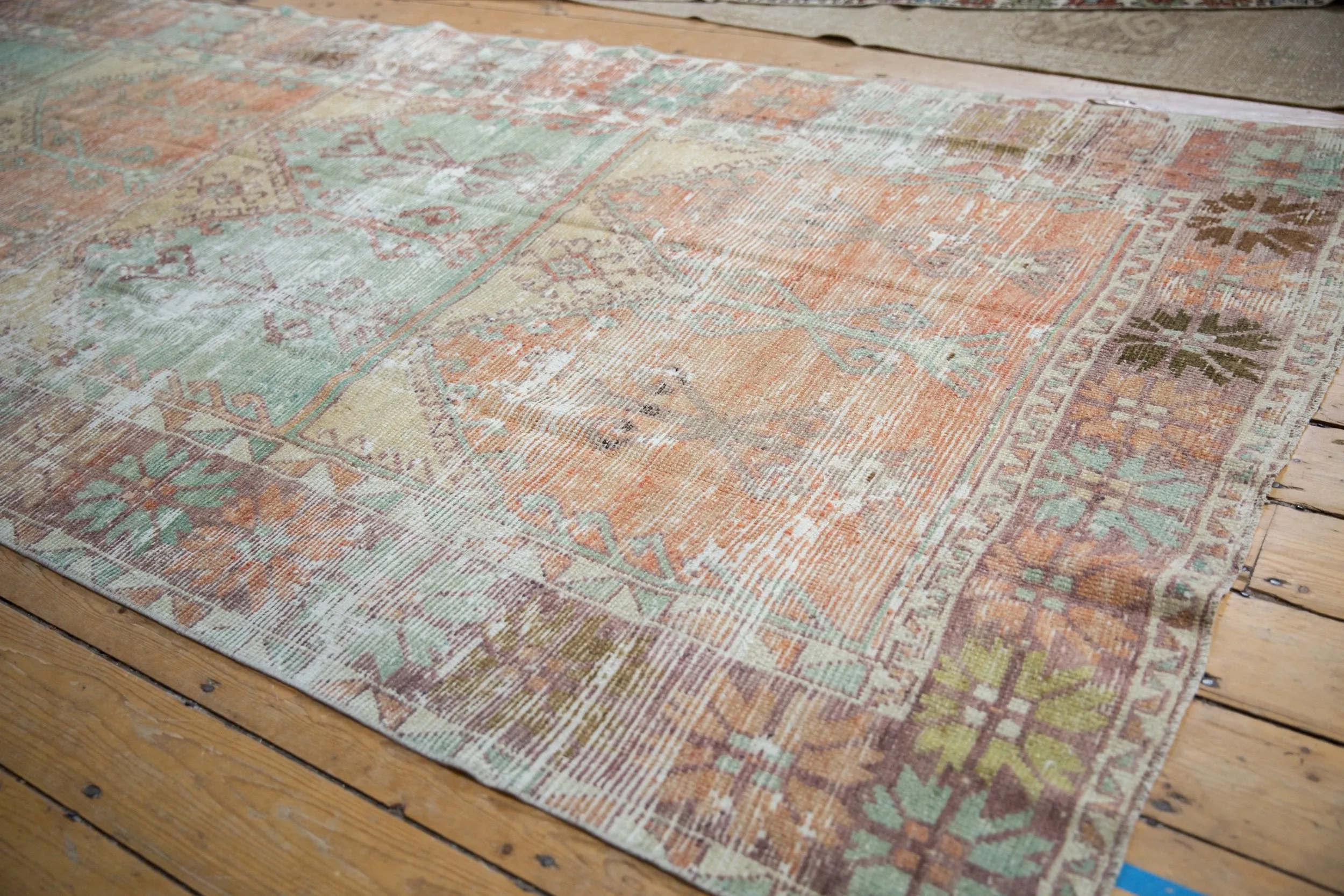 5x11.5 Vintage Distressed Oushak Rug Runner