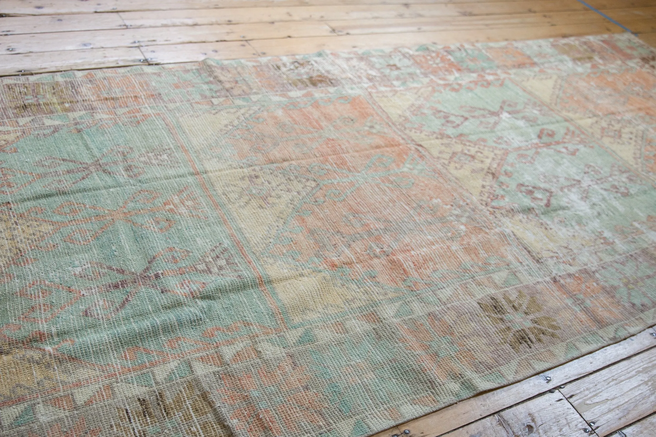 5x11.5 Vintage Distressed Oushak Rug Runner