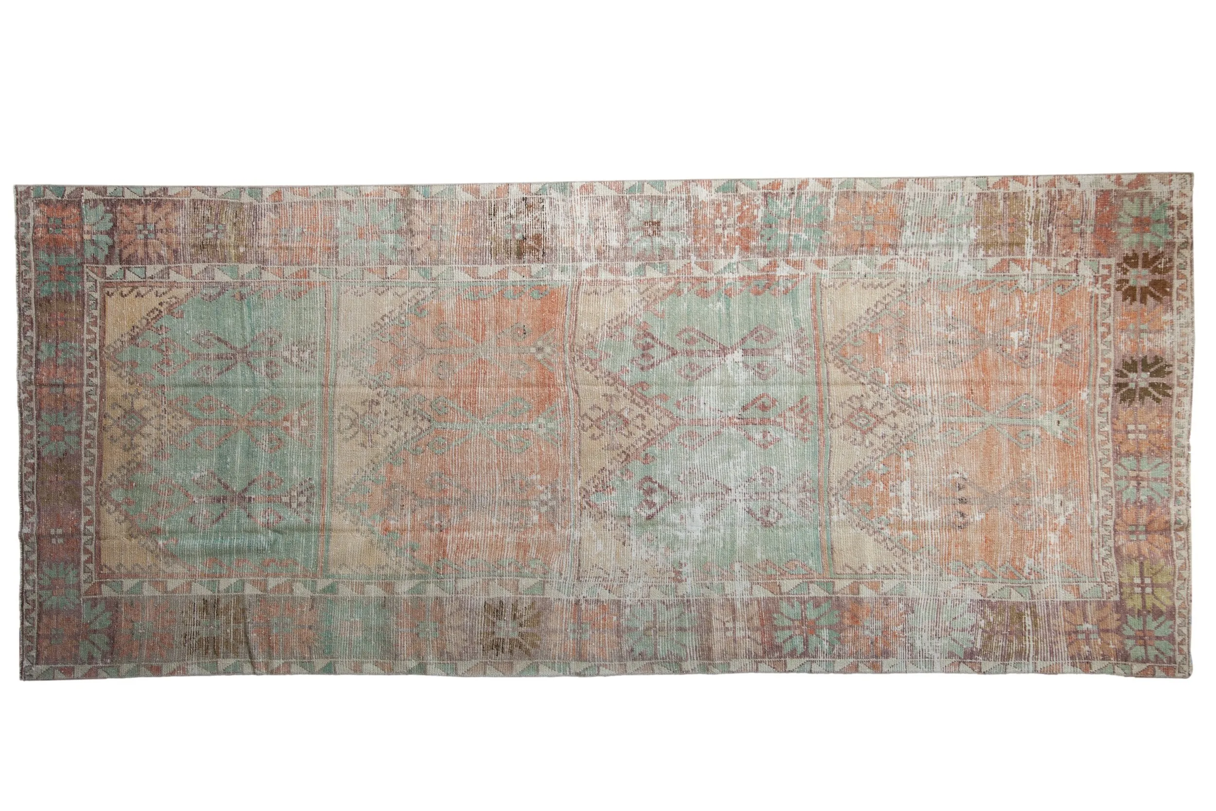 5x11.5 Vintage Distressed Oushak Rug Runner