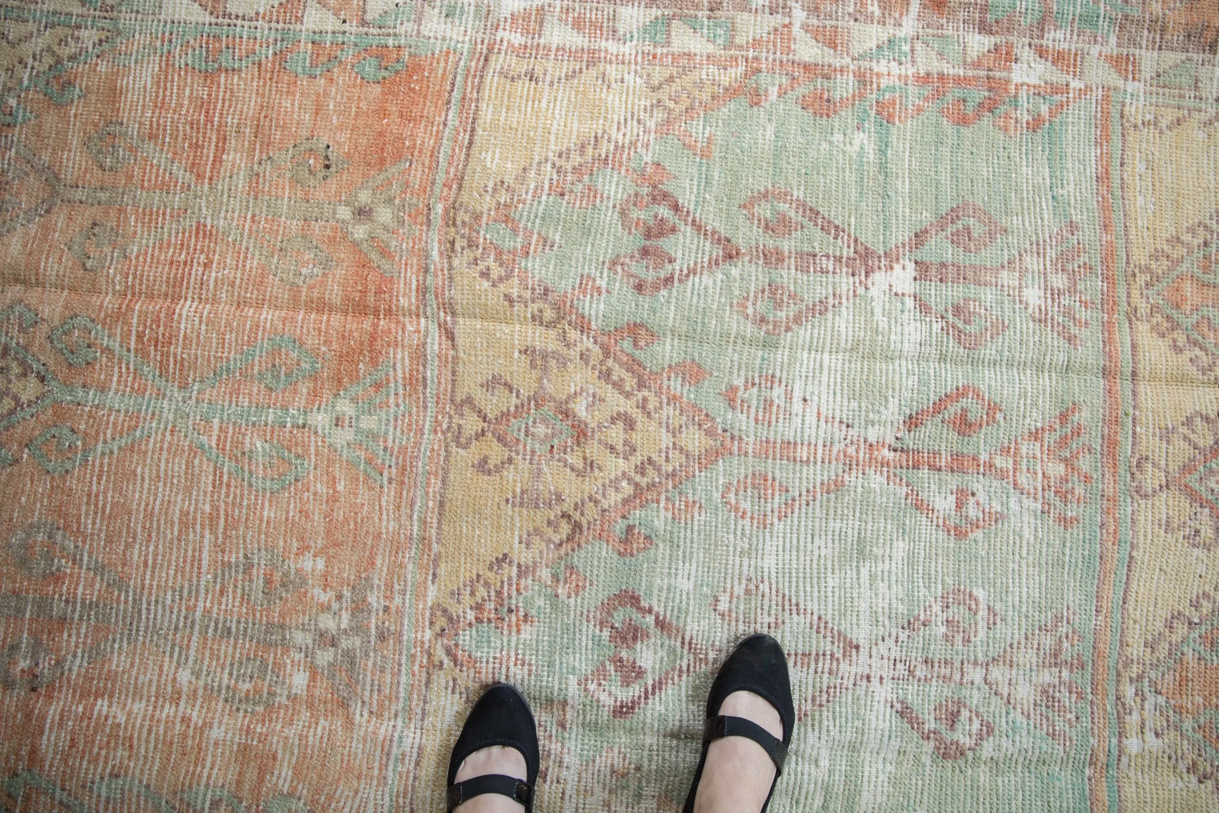 5x11.5 Vintage Distressed Oushak Rug Runner