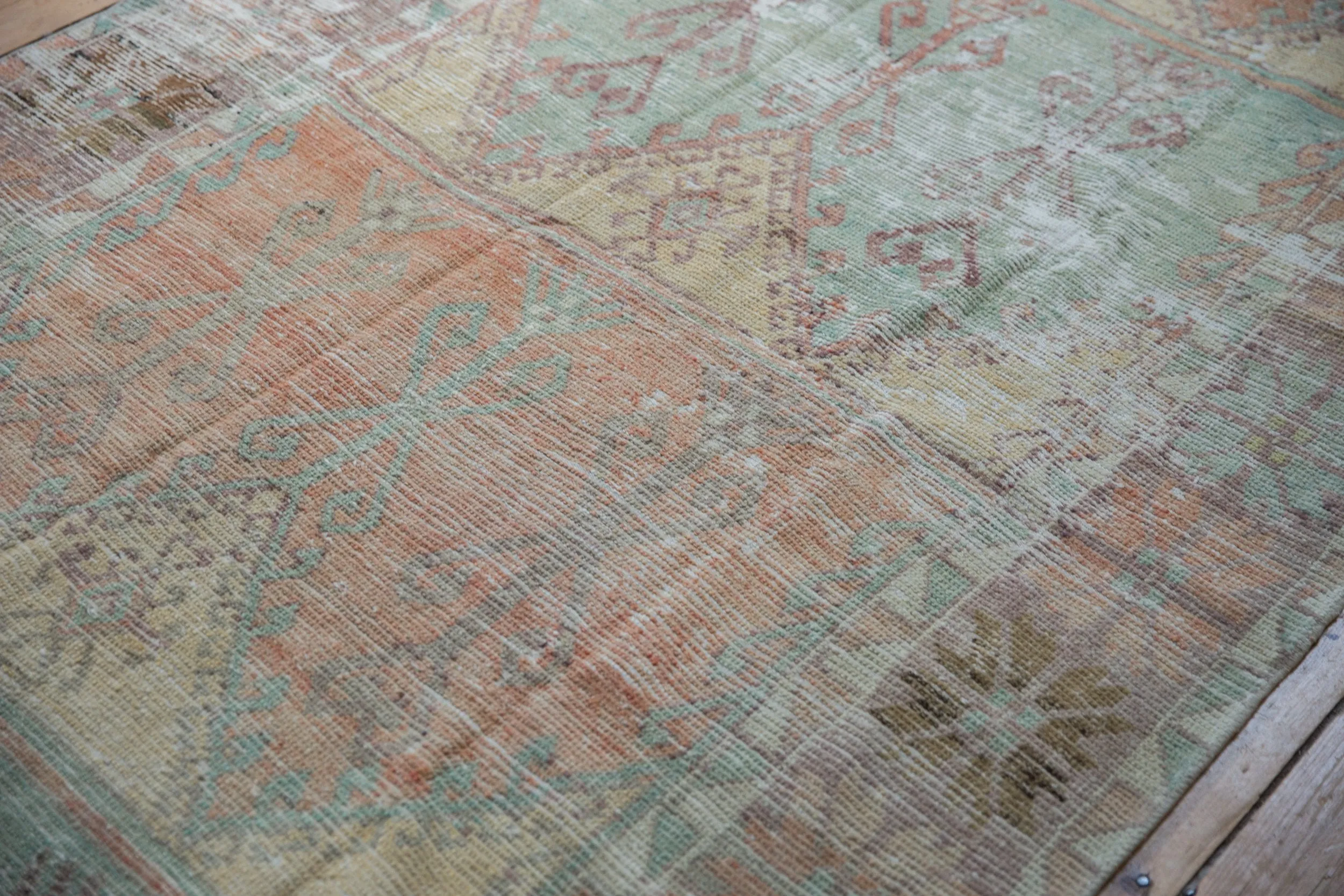 5x11.5 Vintage Distressed Oushak Rug Runner