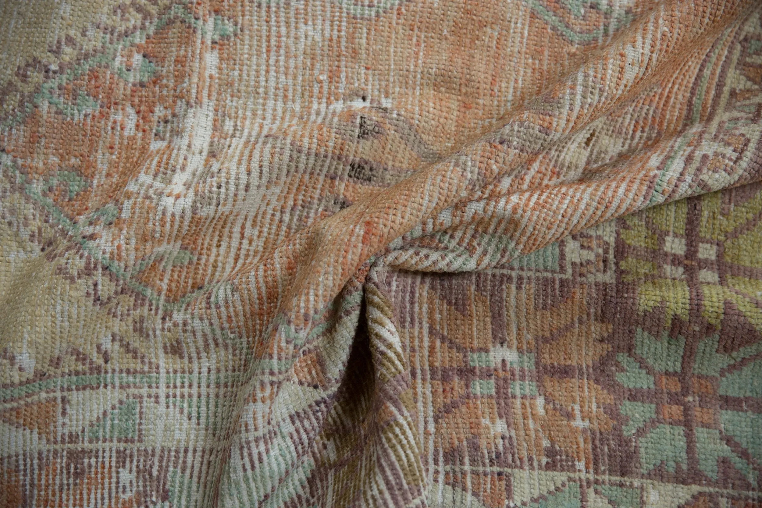 5x11.5 Vintage Distressed Oushak Rug Runner