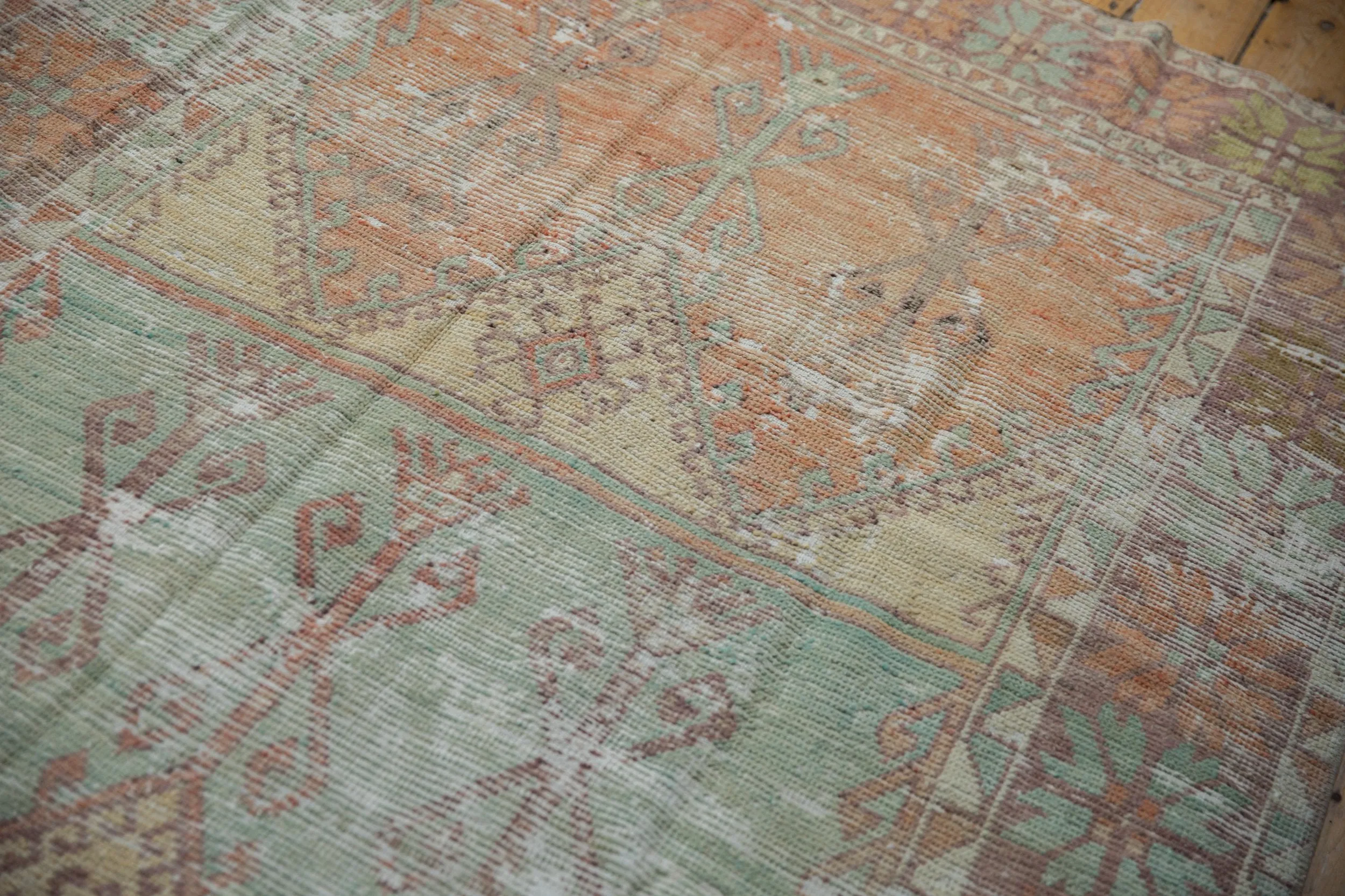 5x11.5 Vintage Distressed Oushak Rug Runner