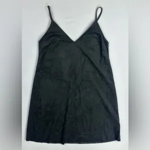 Aritzia Wilfred Free Vivienne Vegan Suede Mini Dress grey gray size Medium