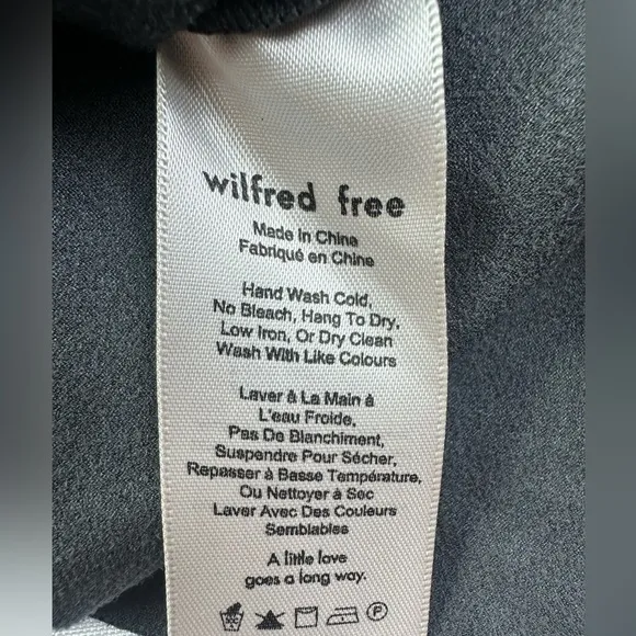 Aritzia Wilfred Free Vivienne Vegan Suede Mini Dress grey gray size Medium