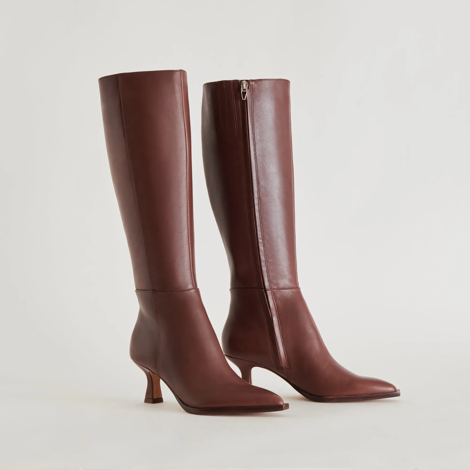 AUGGIE EXTRA WIDE CALF BOOTS CHOCOLATE LEATHER - re:vita