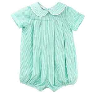 Bailey Boys Dressy Bubble Short - Palm Seersucker