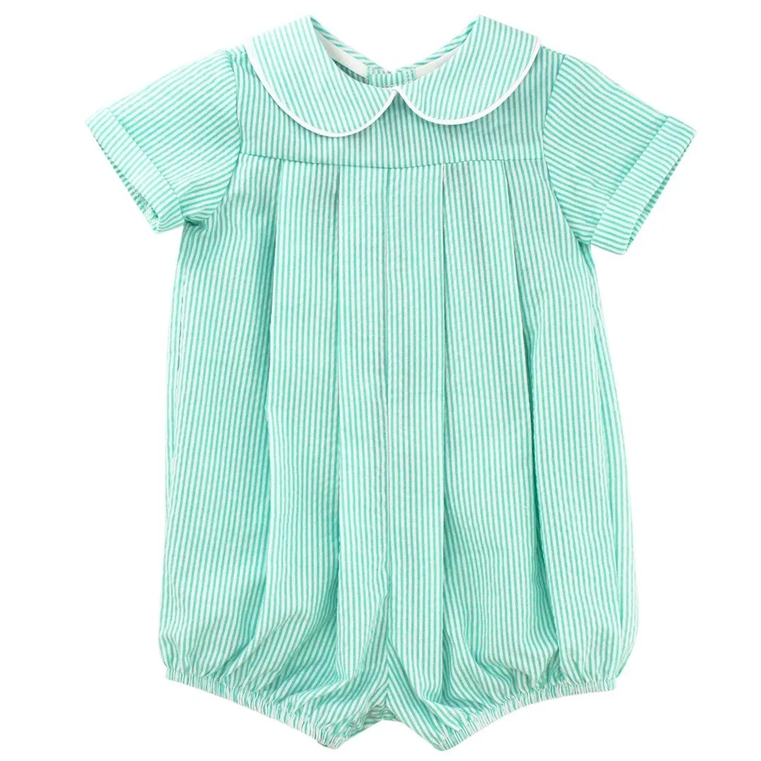 Bailey Boys Dressy Bubble Short - Palm Seersucker