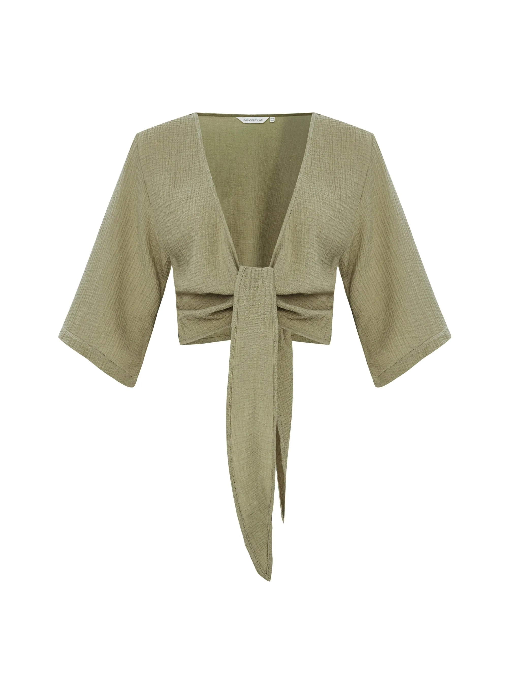 Bali Wrap Top - Khaki Green