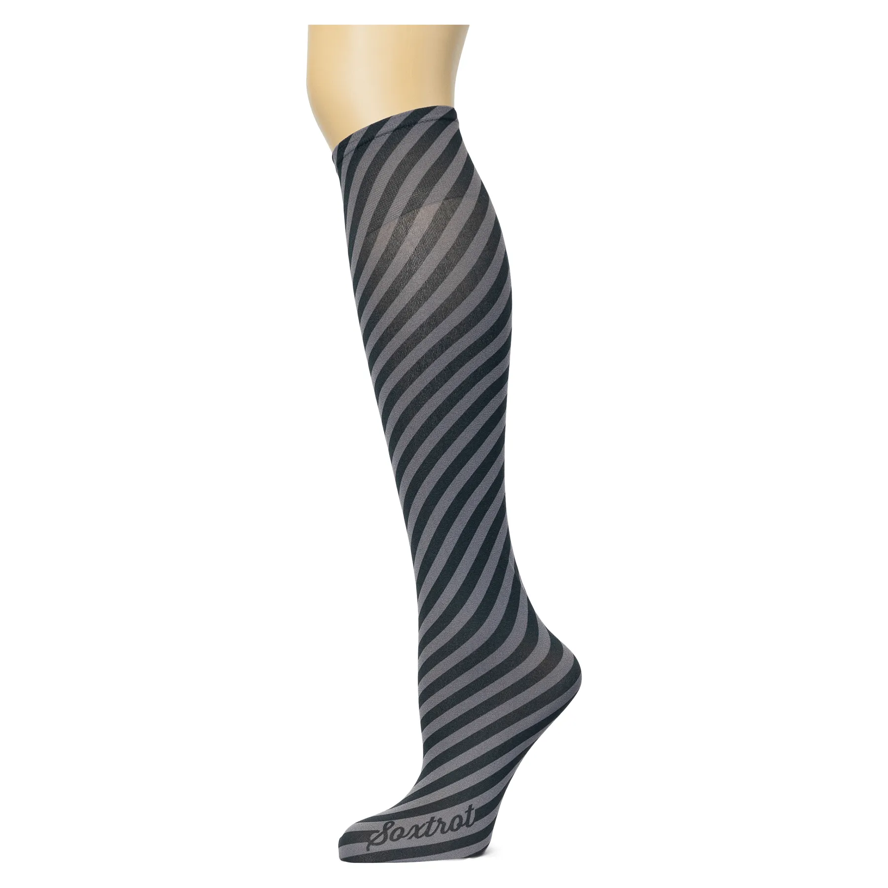 Bias Stripe Adult Knee Highs