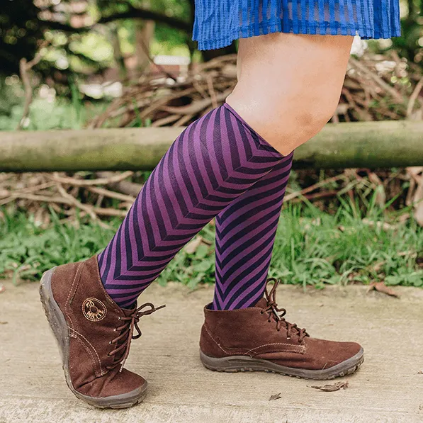 Bias Stripe Adult Knee Highs