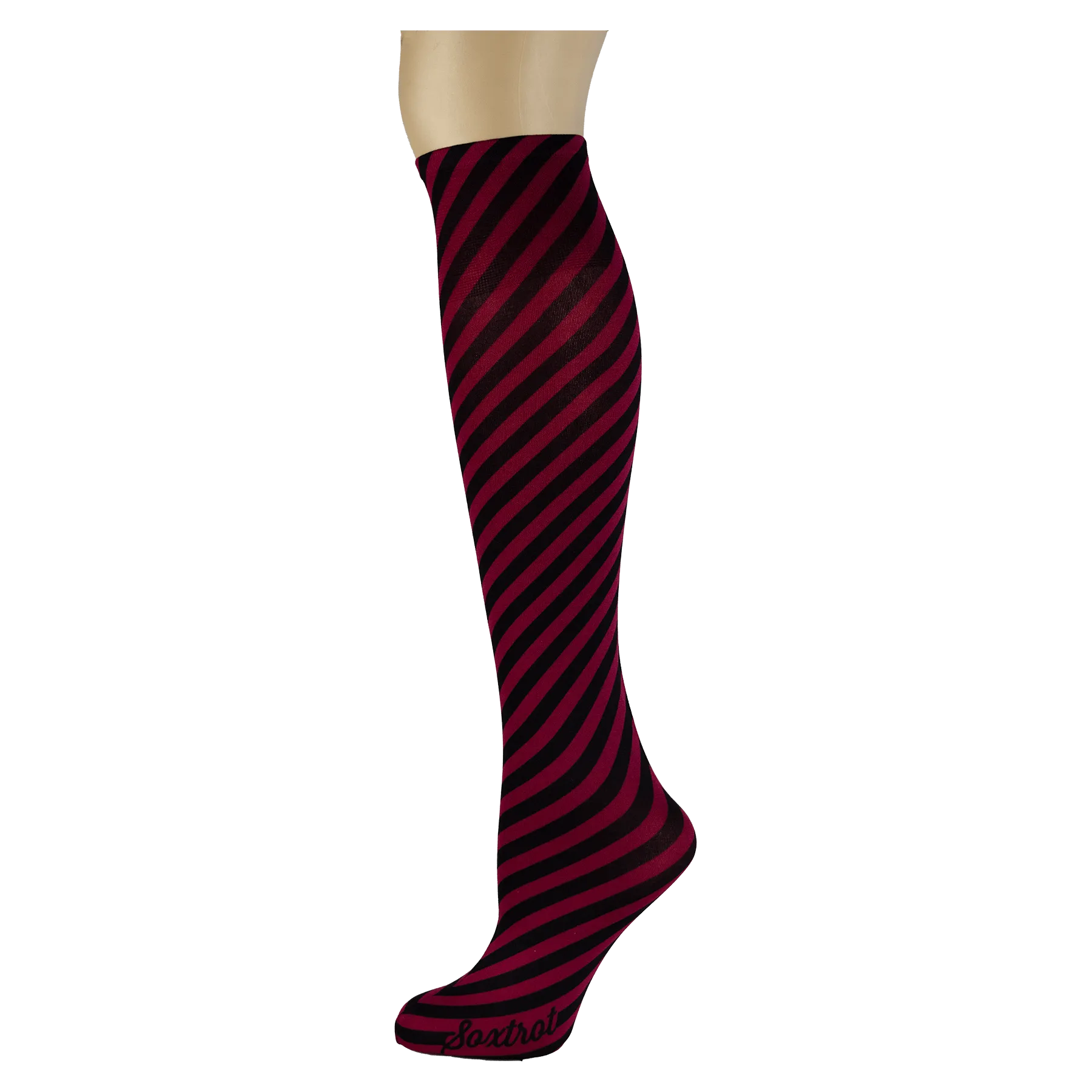 Bias Stripe Adult Knee Highs