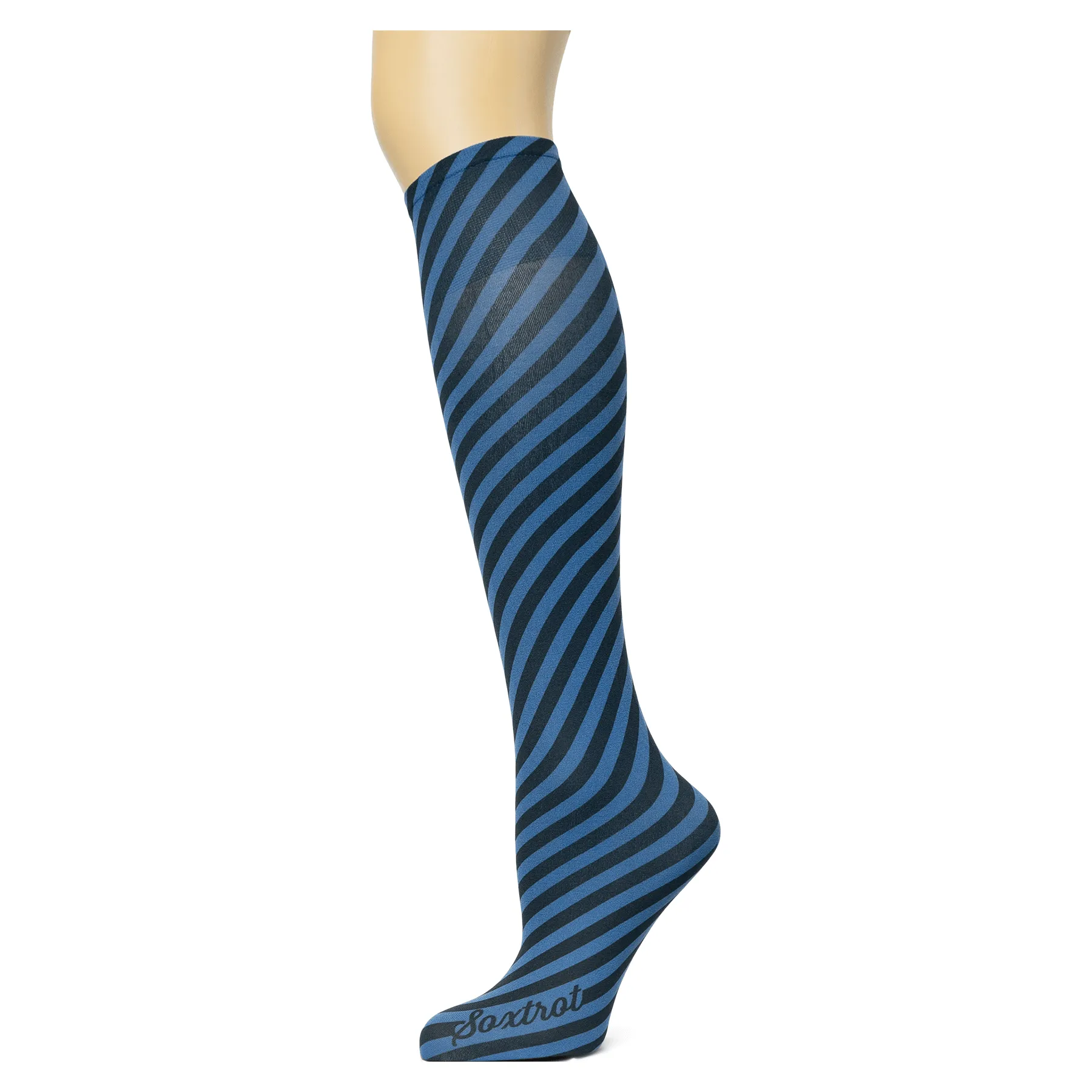 Bias Stripe Adult Knee Highs