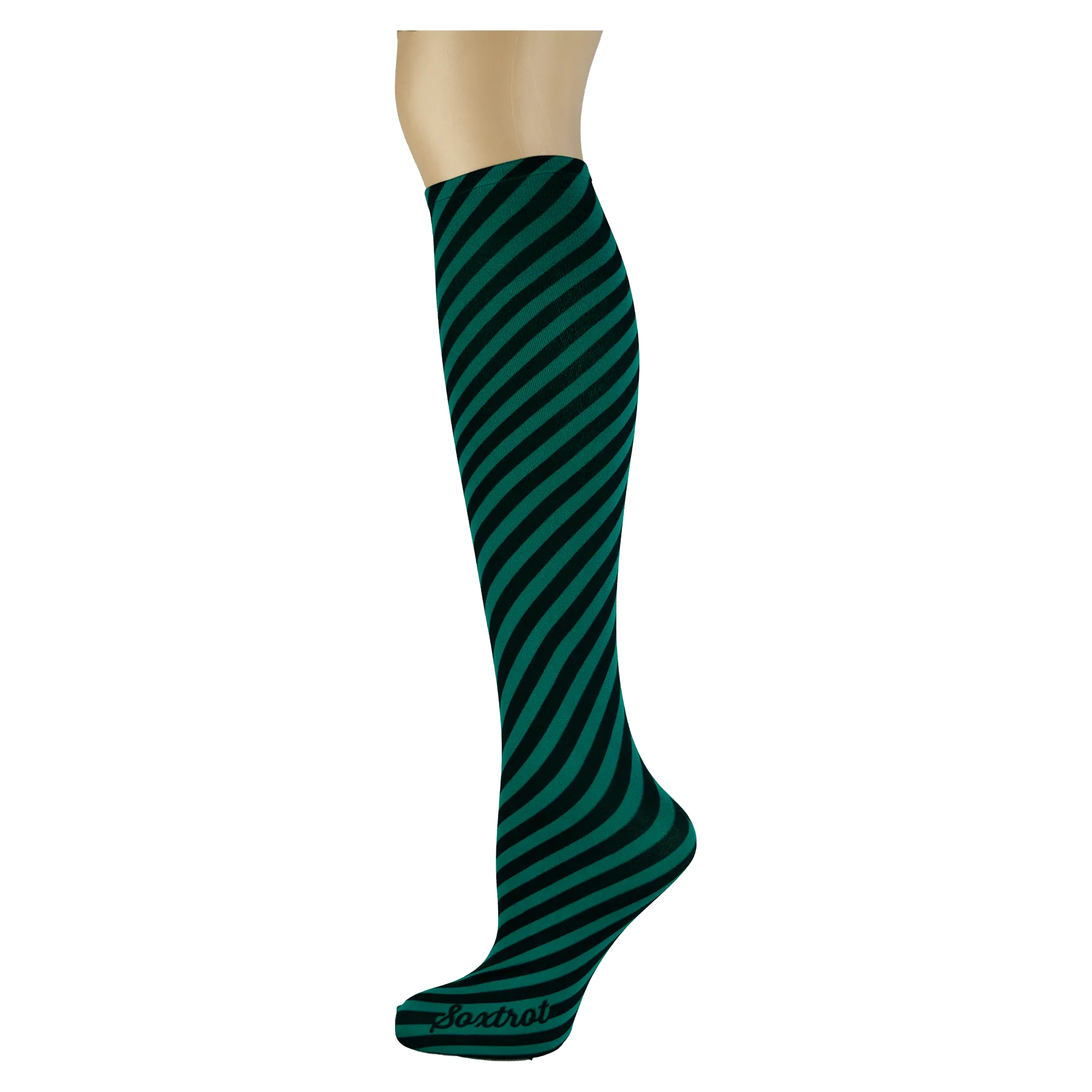 Bias Stripe Adult Knee Highs
