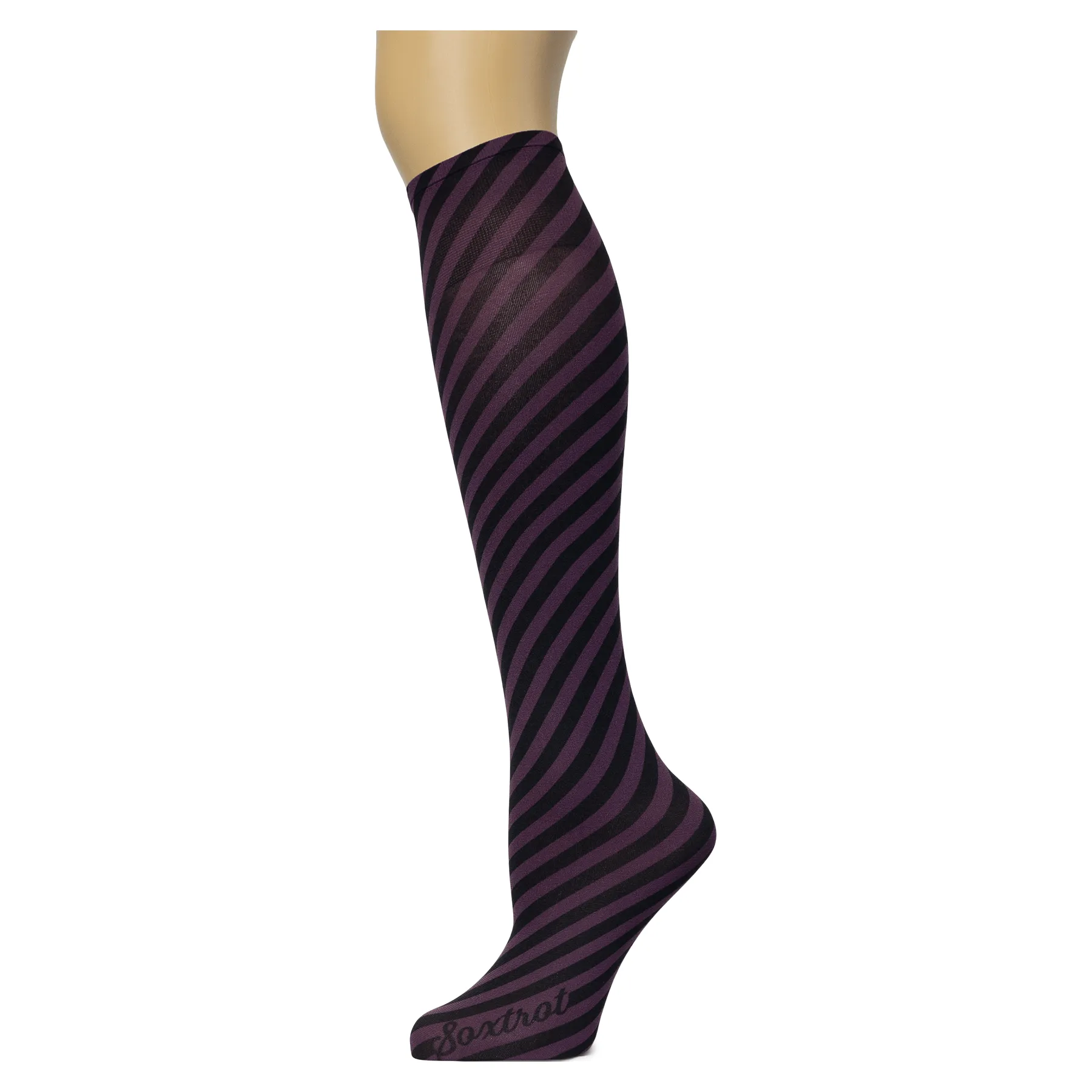 Bias Stripe Adult Knee Highs