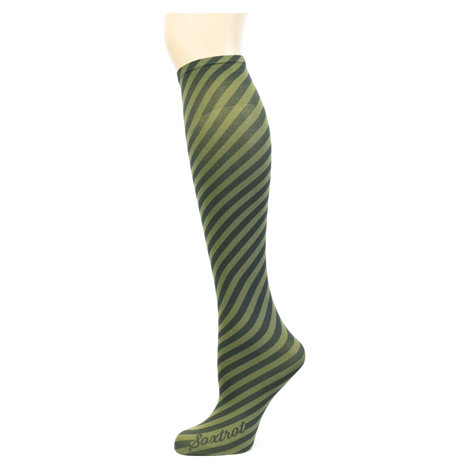 Bias Stripe Adult Knee Highs