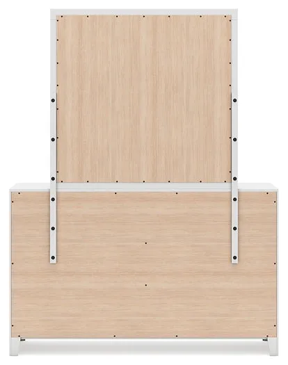 Binterglen Full Panel Bed with Mirrored Dresser and Chest