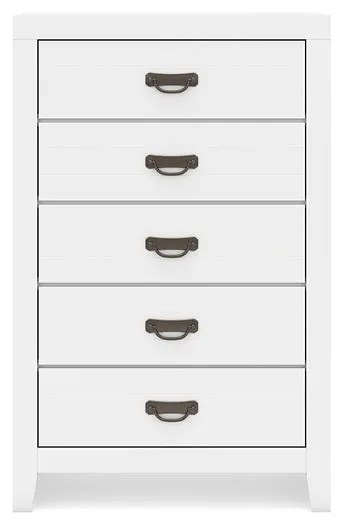 Binterglen Full Panel Bed with Mirrored Dresser and Chest