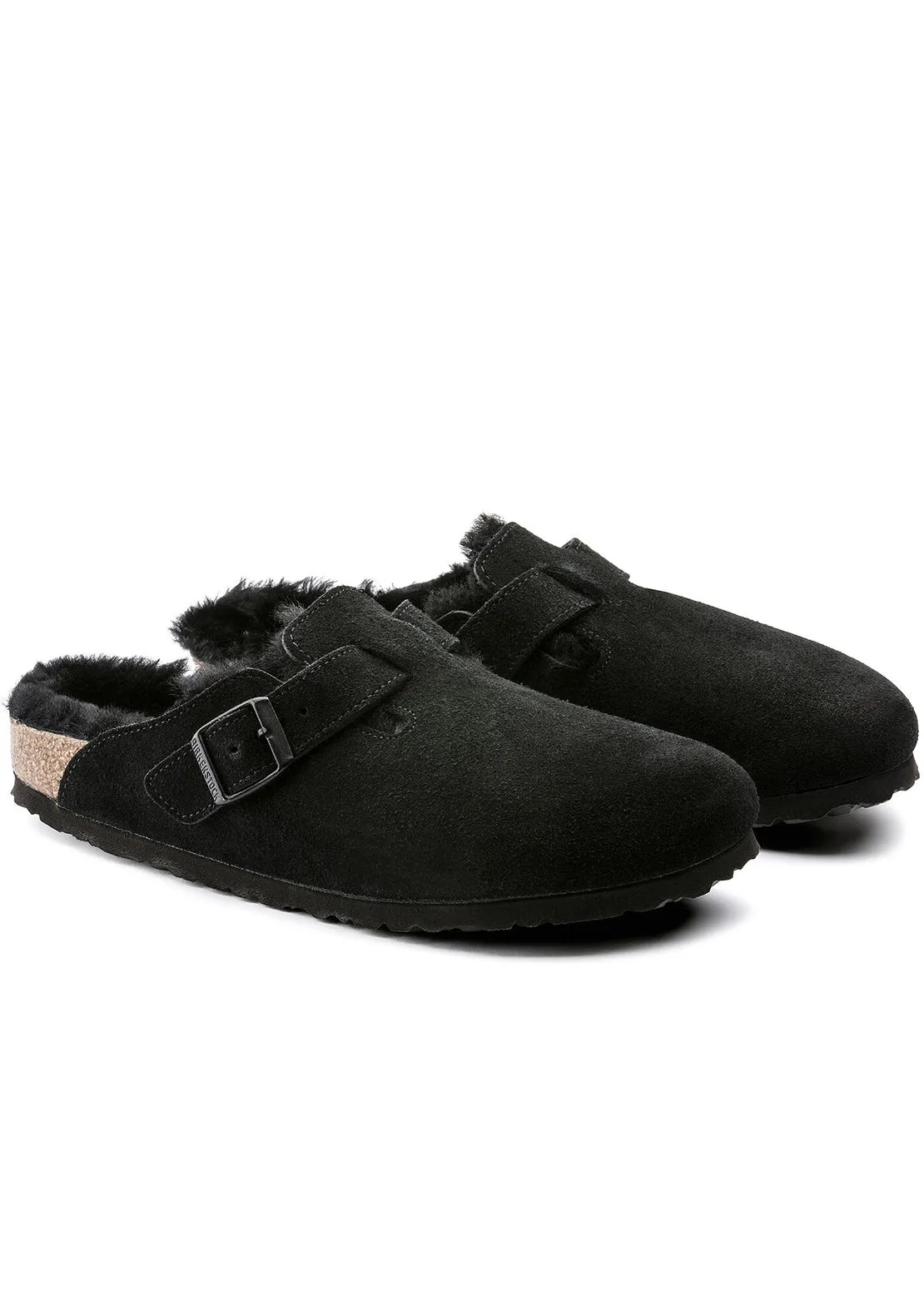 Birkenstock Unisex Boston Shearling Suede Sandals