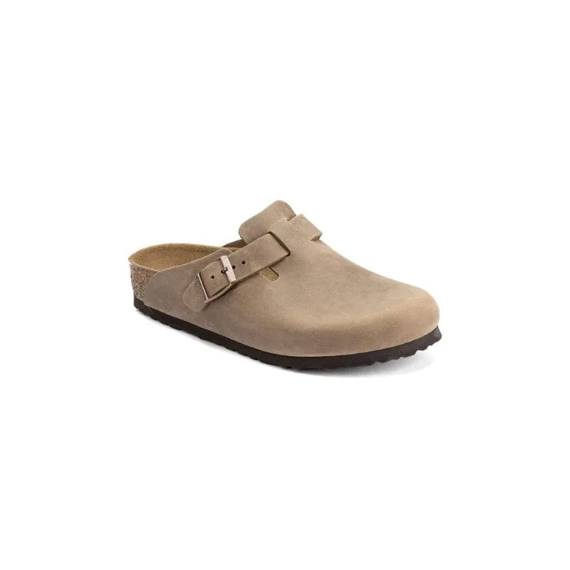 Birkenstock Womens Beige Boston Oiled Leather Sandal - 960813