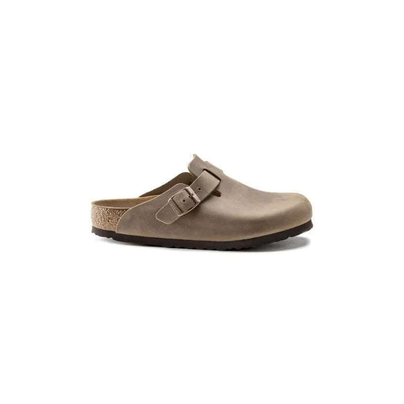 Birkenstock Womens Beige Boston Oiled Leather Sandal - 960813