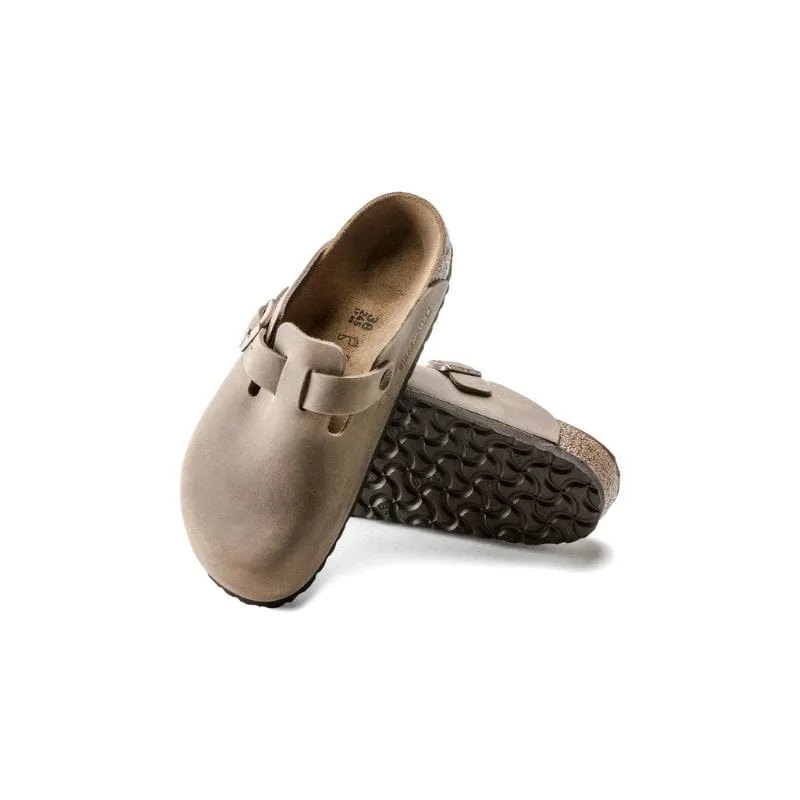 Birkenstock Womens Beige Boston Oiled Leather Sandal - 960813