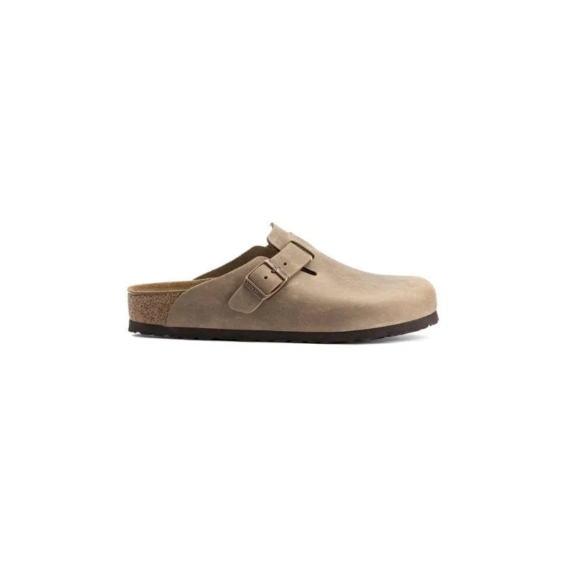 Birkenstock Womens Beige Boston Oiled Leather Sandal - 960813