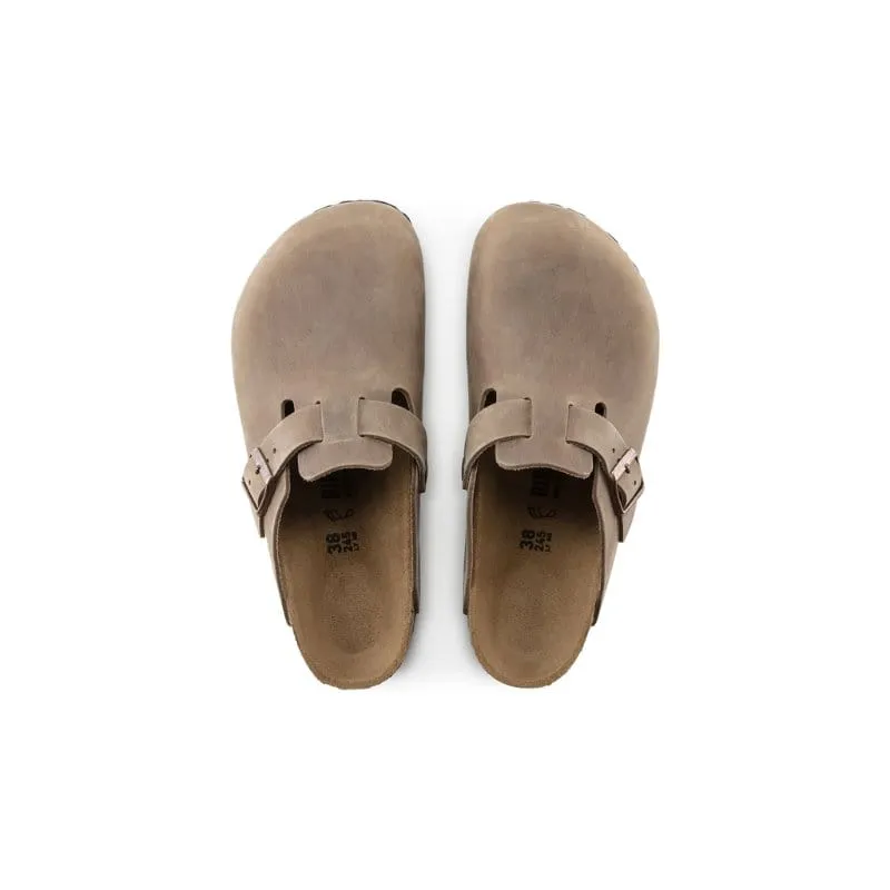 Birkenstock Womens Beige Boston Oiled Leather Sandal - 960813