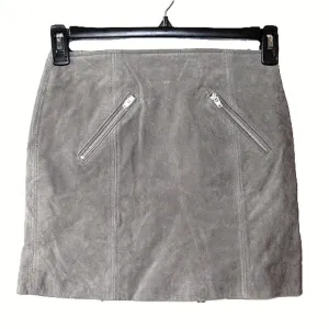 BLANK NYC 100% Suede Leather Mini Skirt