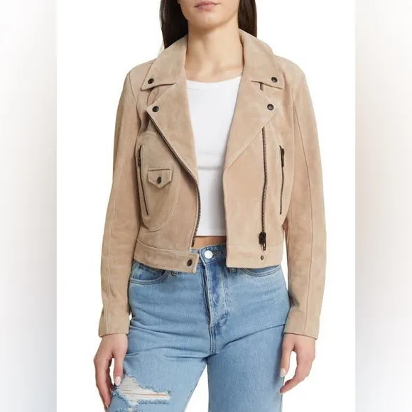 Blank NYC Suede Moto Style Jacket
