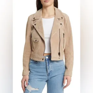 Blank NYC Suede Moto Style Jacket