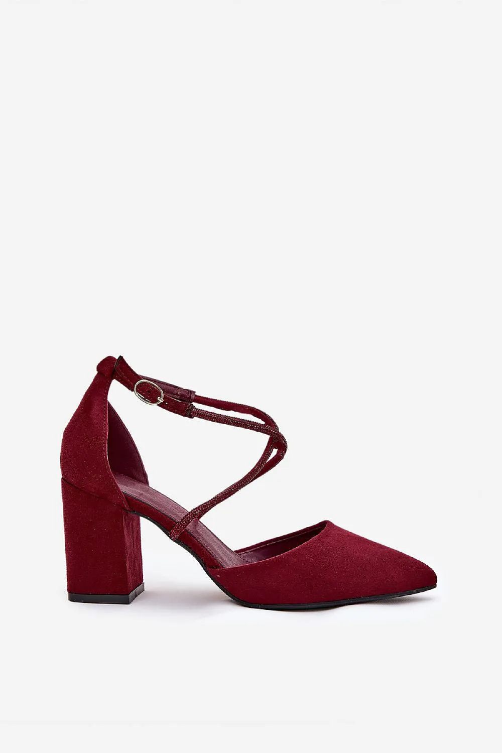 Block heel pumps