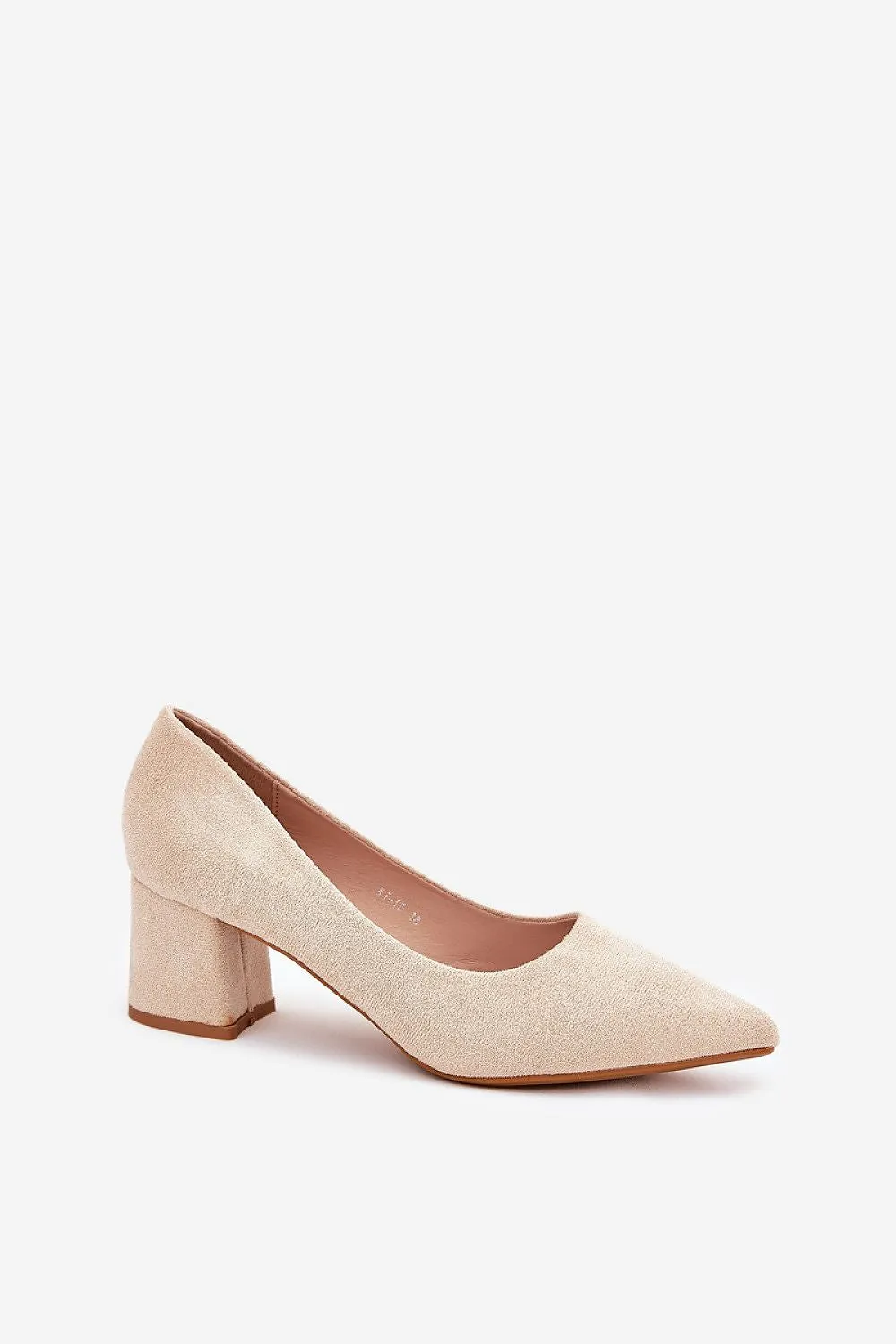Block heel pumps