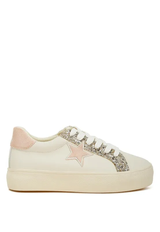 Bomber Metallic Star Glitter Sneakers