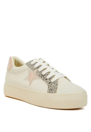 Bomber Metallic Star Glitter Sneakers