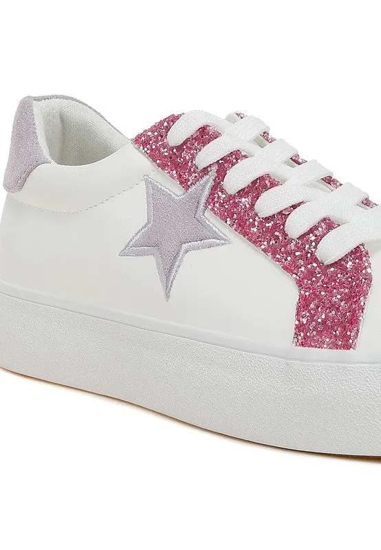 Bomber Metallic Star Glitter Sneakers