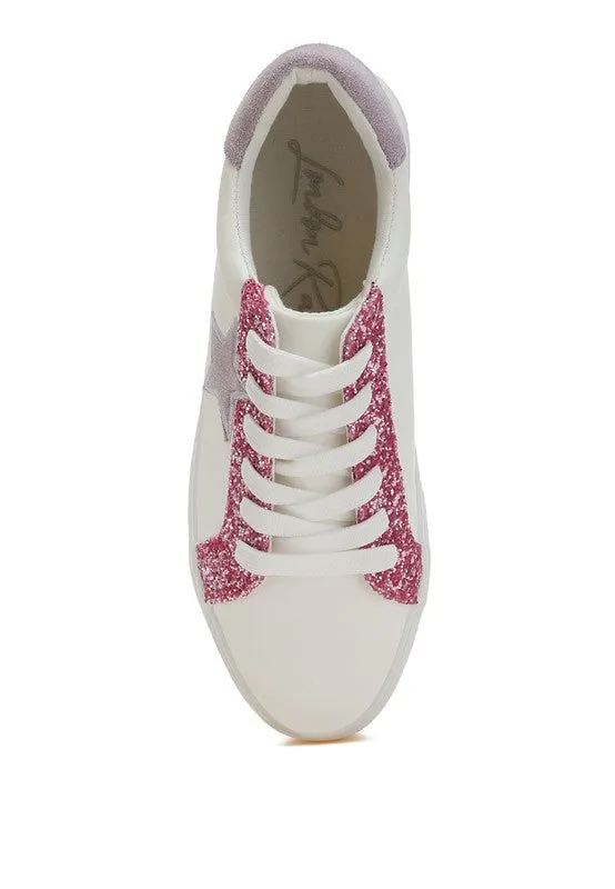 Bomber Metallic Star Glitter Sneakers
