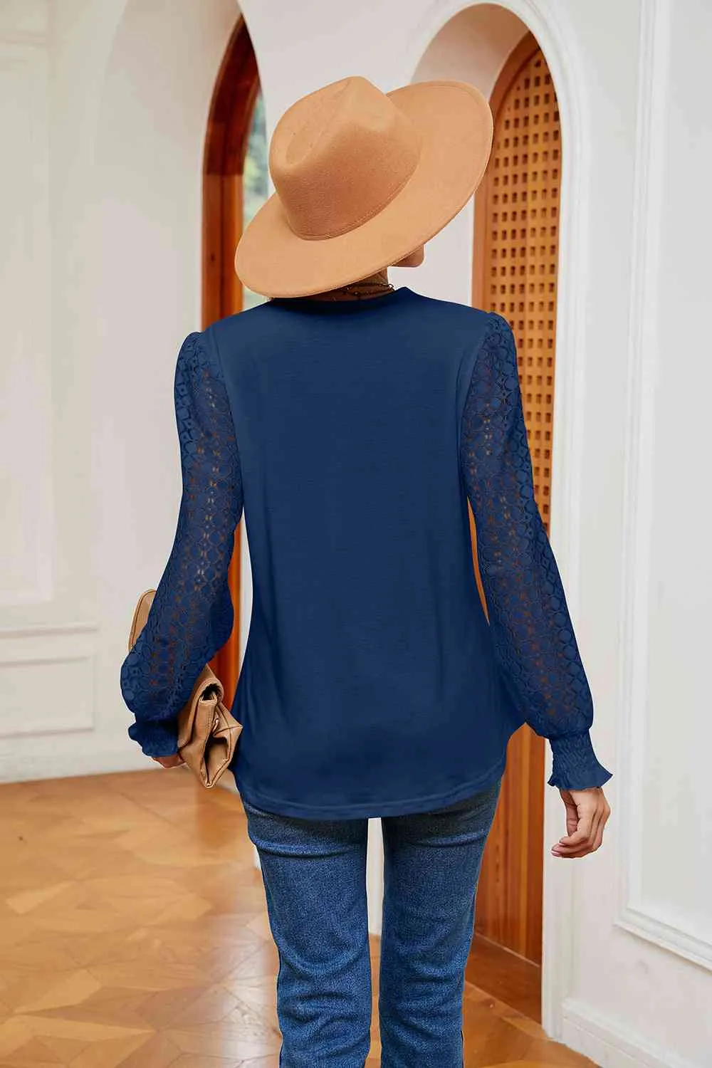 Breezy and Beautiful Blouse- 6 Colors (White, Peach, Black, Teal, Azure, Pink)