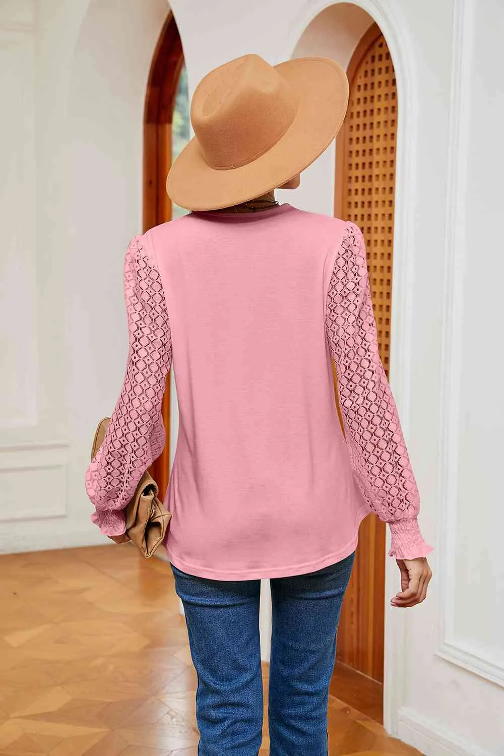 Breezy and Beautiful Blouse- 6 Colors (White, Peach, Black, Teal, Azure, Pink)